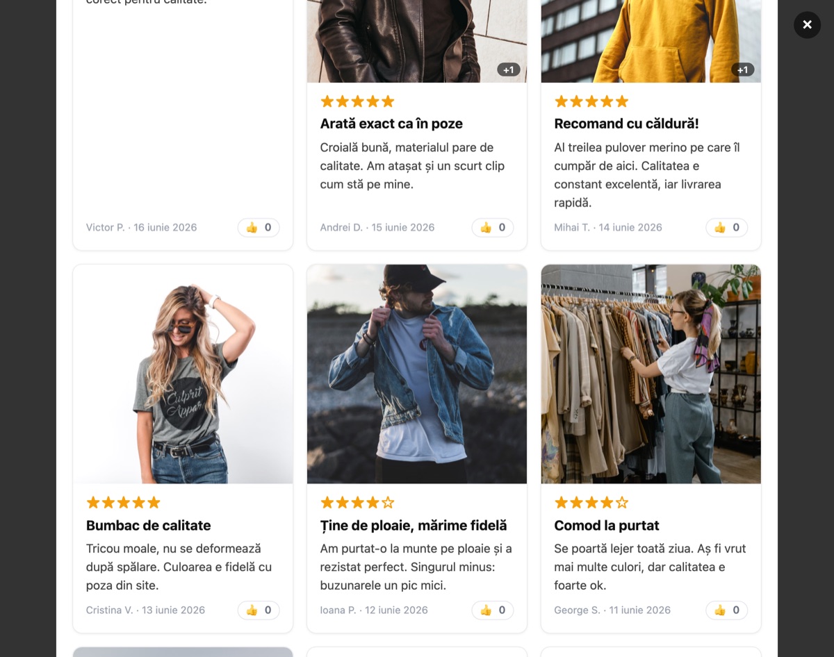 Stil widget: Pop-up flotant