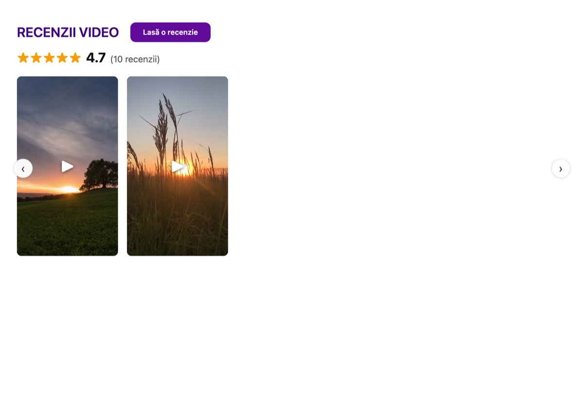 Stil widget: Carousel video